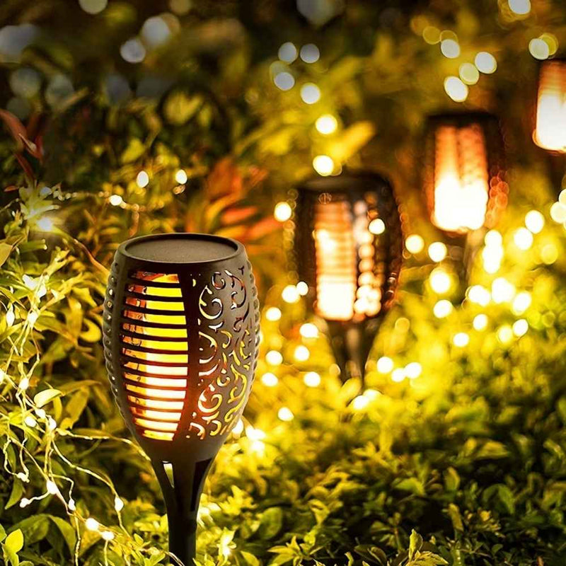Luminária LED Solar Estilo Tocha para Jardim - SwanLight