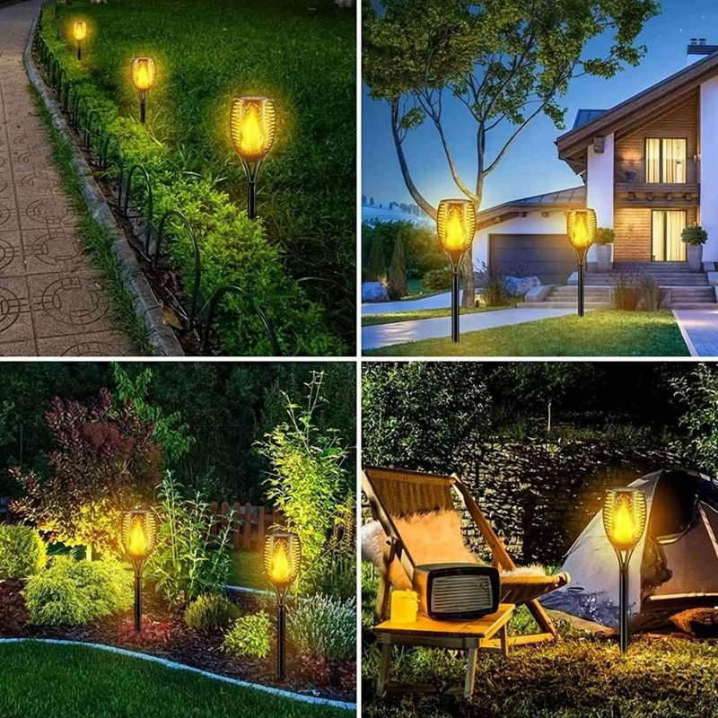 Luminária LED Solar Estilo Tocha para Jardim - SwanLight