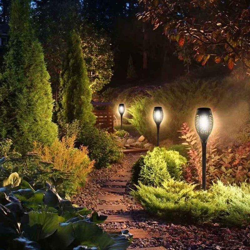 Luminária LED Solar Estilo Tocha para Jardim - SwanLight