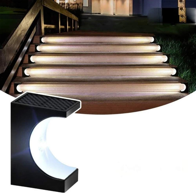 Luminária LED Solar para Escadas - Ilumine exteriores