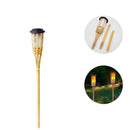 Tocha LED Solar de Bambu - Ilumine Exteriores
