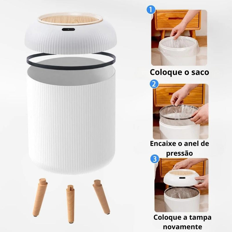 Lixeira Inteligente com Sensor de Movimento - SwanBathroom