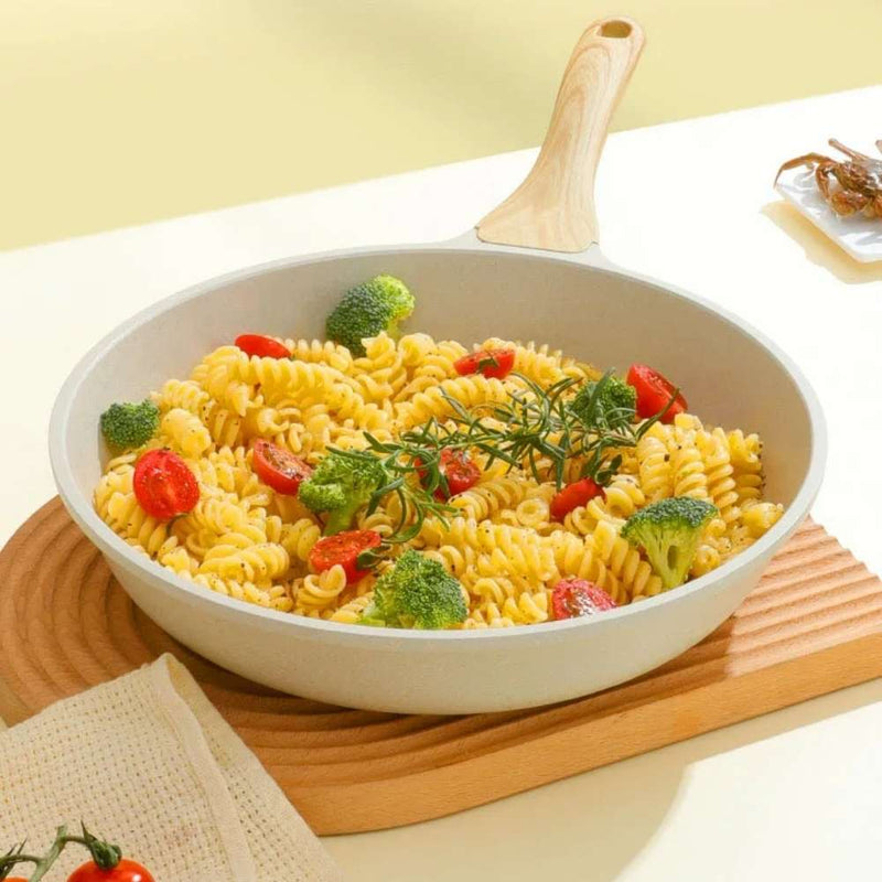 Frigideira Gourmet Antiaderente em Cerâmica e Madeira - Swankitchen