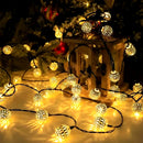 Varal LED Solar de Globos Natalinos - SwanChristmas